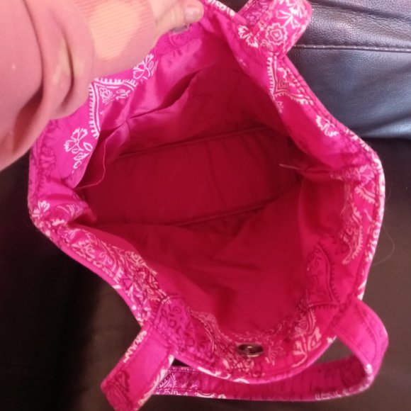 Vera Bradley Small Stamped Paisley Pattern Tote - Picture 4 of 4